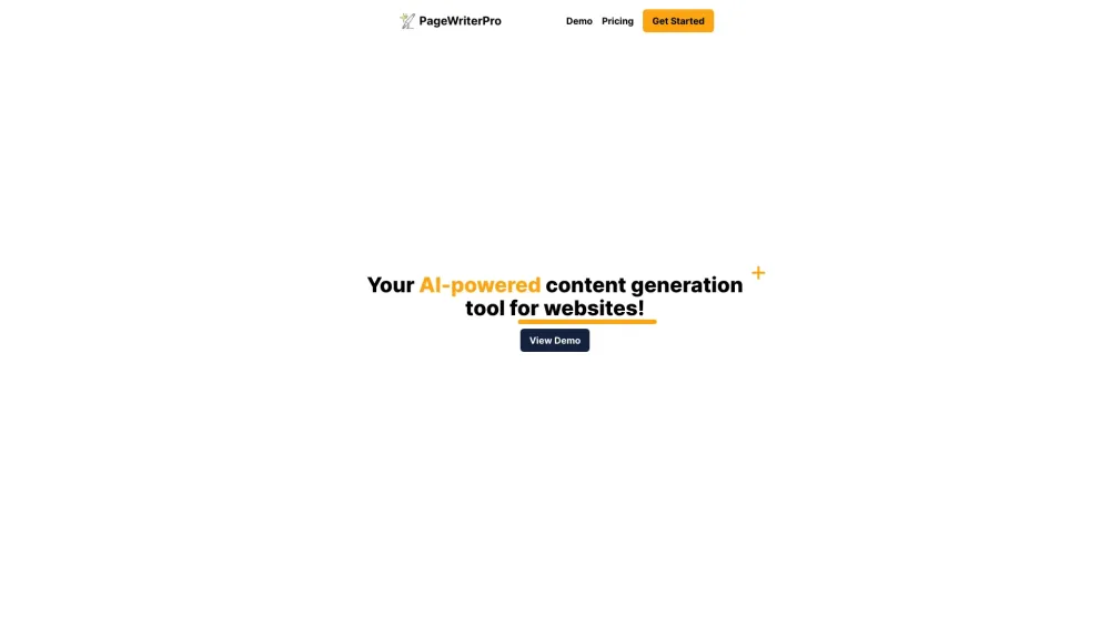 Page Writer Pro: AI-Powered Tool for Fast, Quality Website Content Creation