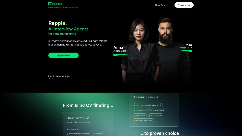 Reppls AI Interview Agents: Screen Smartly, Uncover Hidden Talent