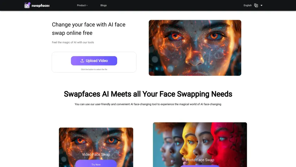 Swapfaces: AI Face Swap Free Tool for Photos, Videos