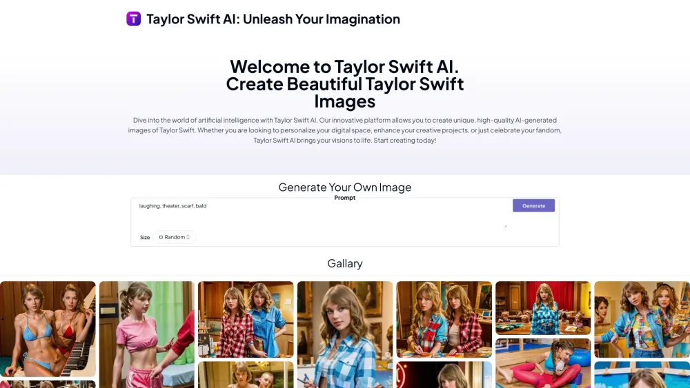 Taylor Swift AI: Generate Stunning Taylor Swift Images - Beautiful Creations