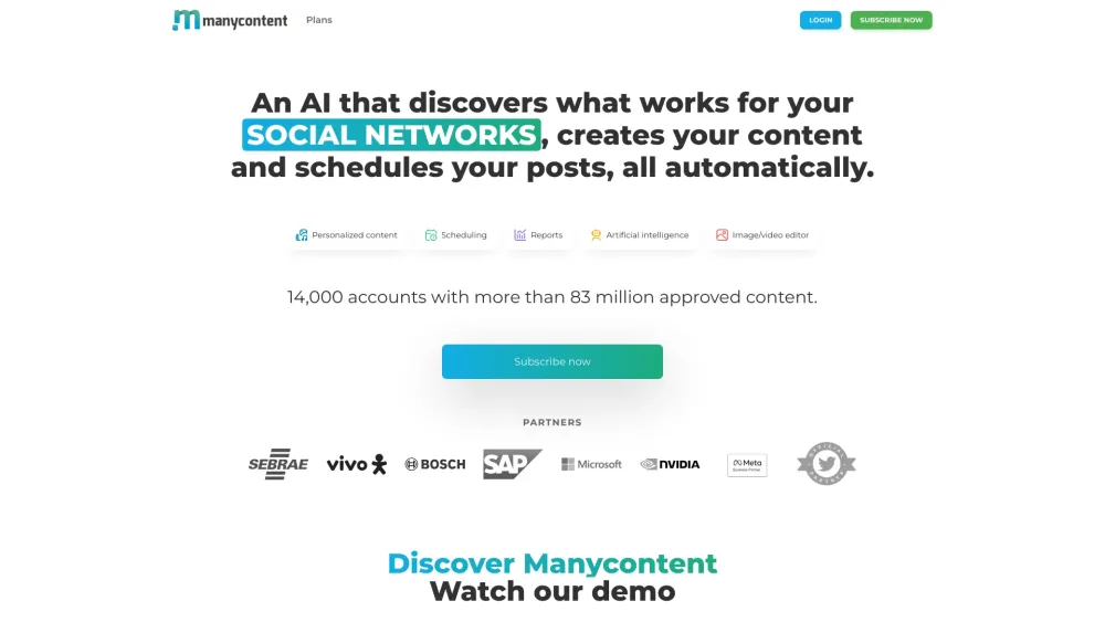 Manycontent: AI Digital Marketing, Content Creation & Scheduling