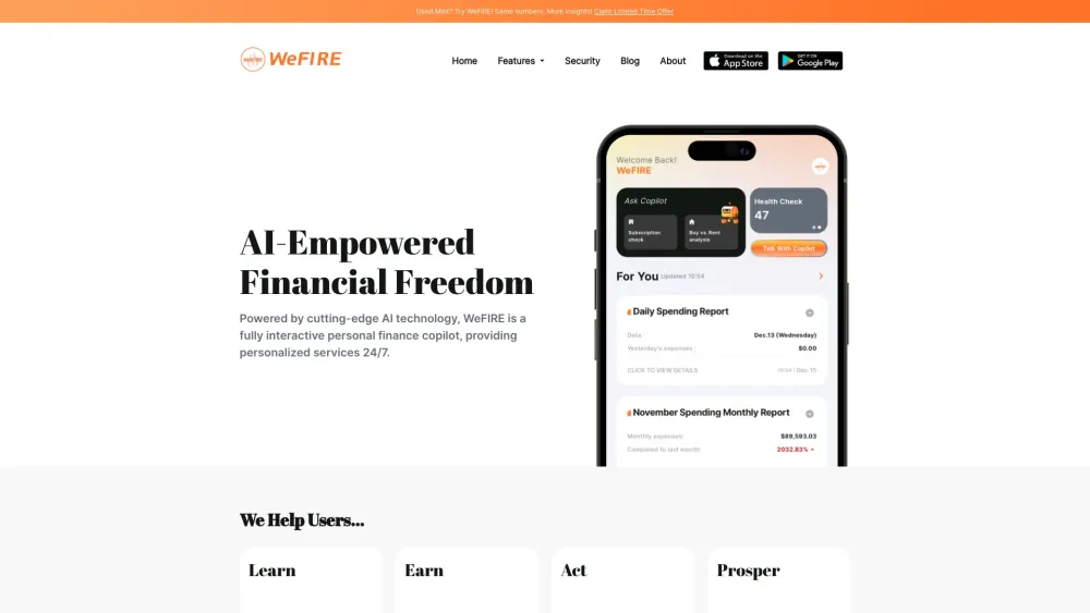 WeFIRE: AI-Empowered Personal Finance Copilot For Efficient Planning