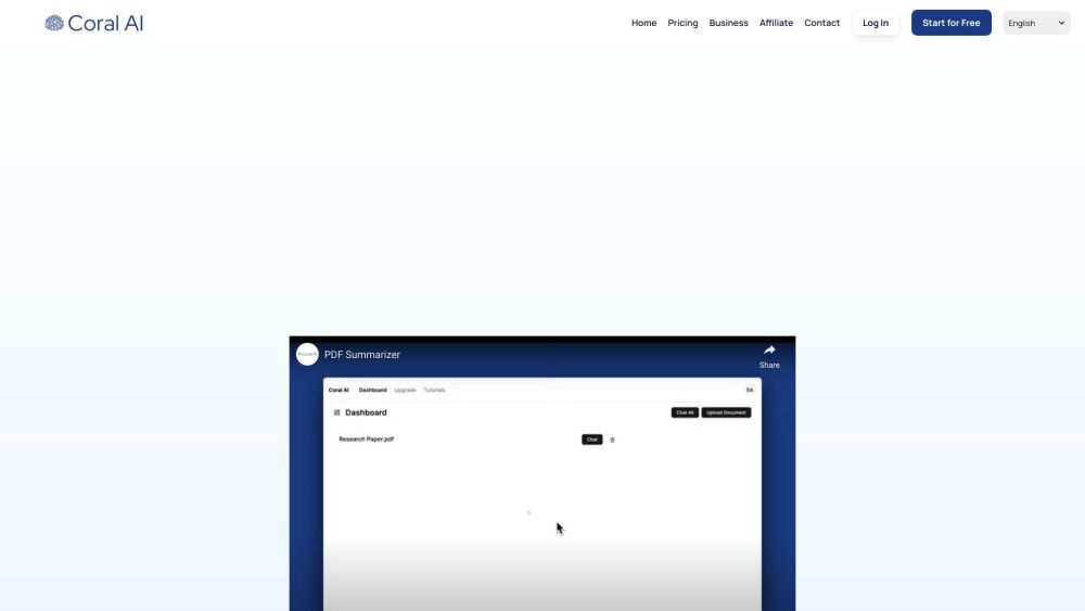 Coral AI PDF Summarizer: Swiftly Summarize PDFs in Seconds