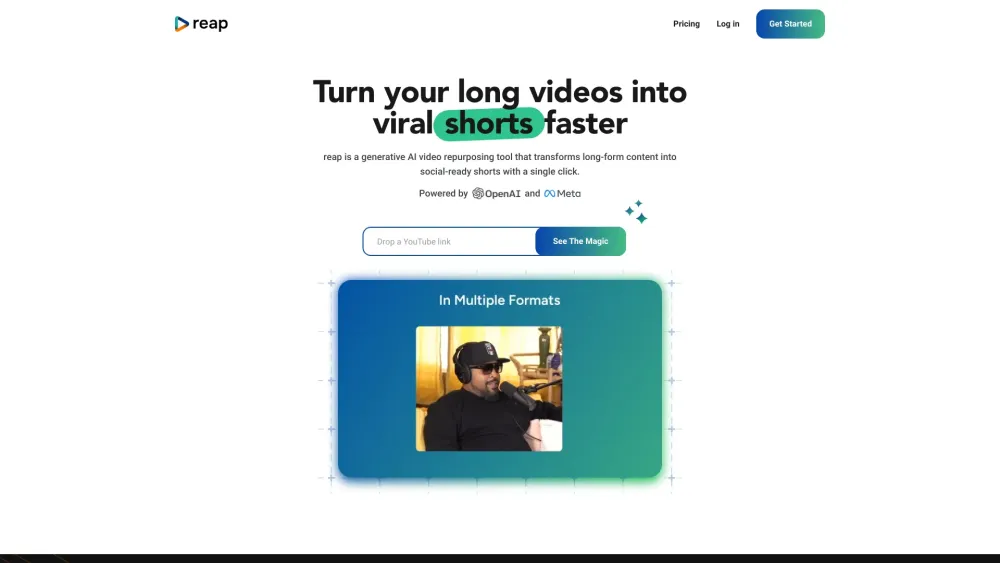 Reap: Convert Long Videos to Social Clips with AI