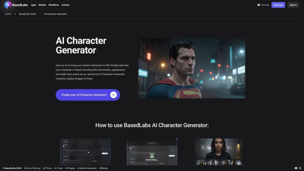 BasedLabs AI Generator: Life-Like Characters with AI-Powered Creation