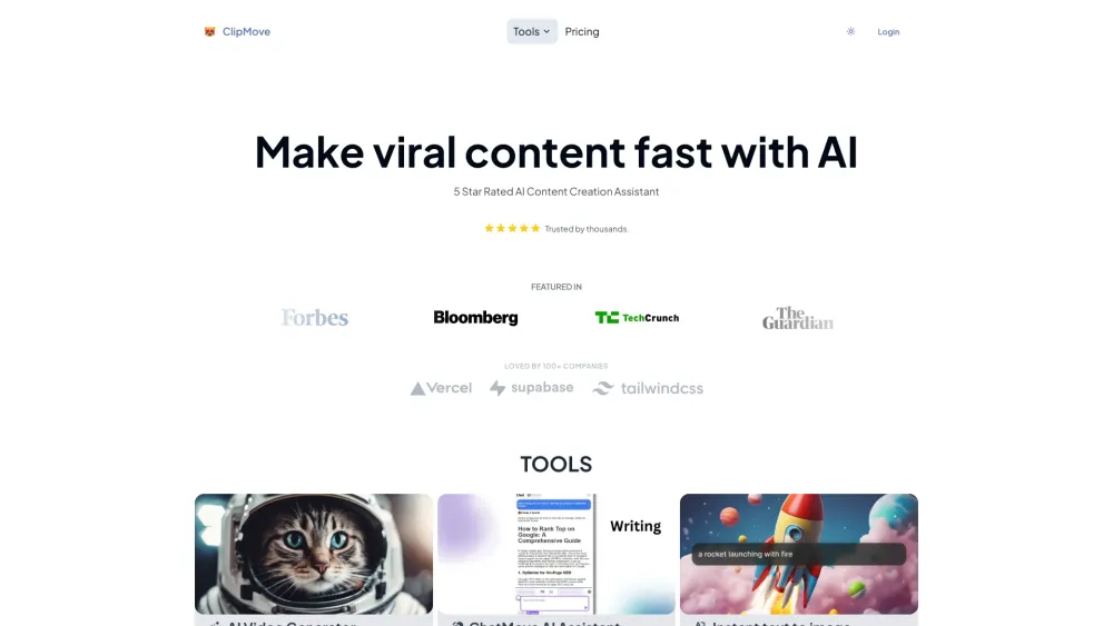 ClipMove AI: Powerful AI Models & Video Generator for Content Creation