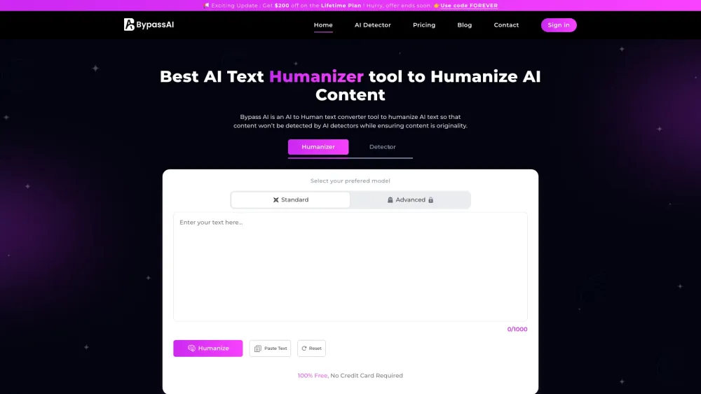 BypassAI: Humanizing AI Content for Creators & Marketers - Bypass Filters