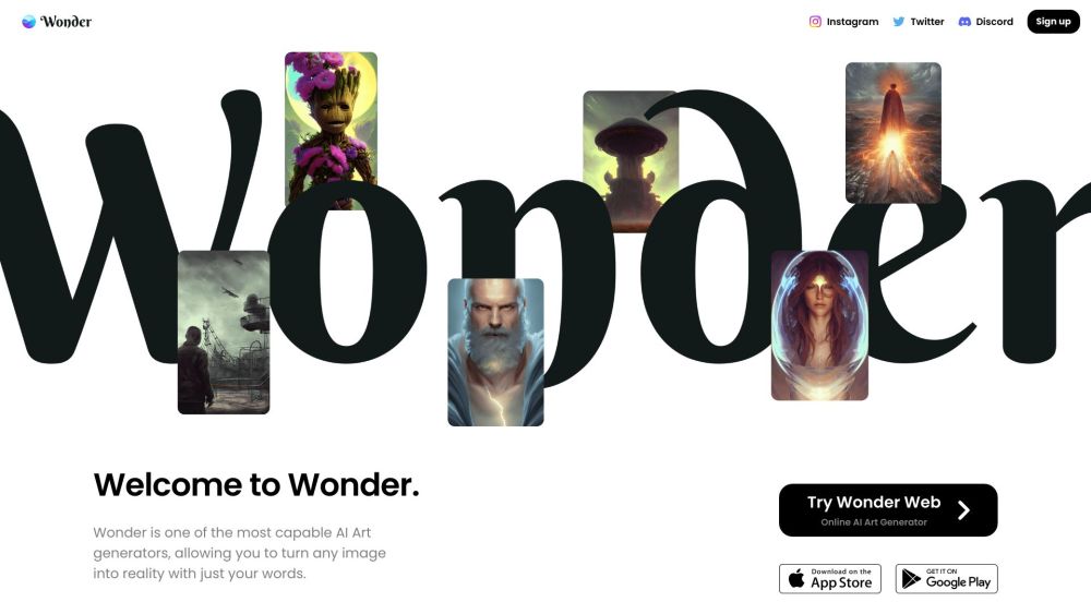 Wonder AI: Turn Words into Digital Art in Seconds - Easy & Fast