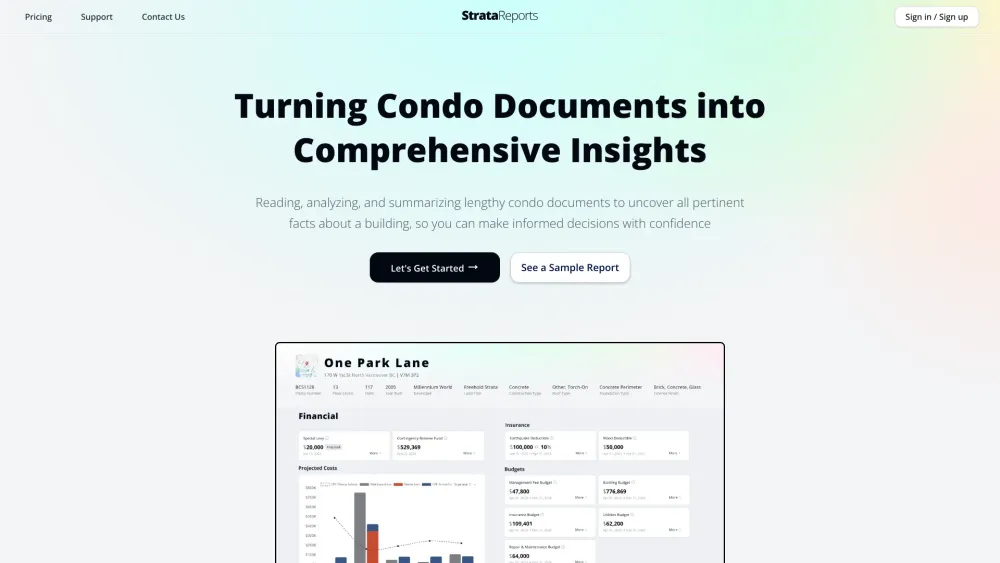 StrataReports: AI-Powered Condo Insights for Informed Purchases