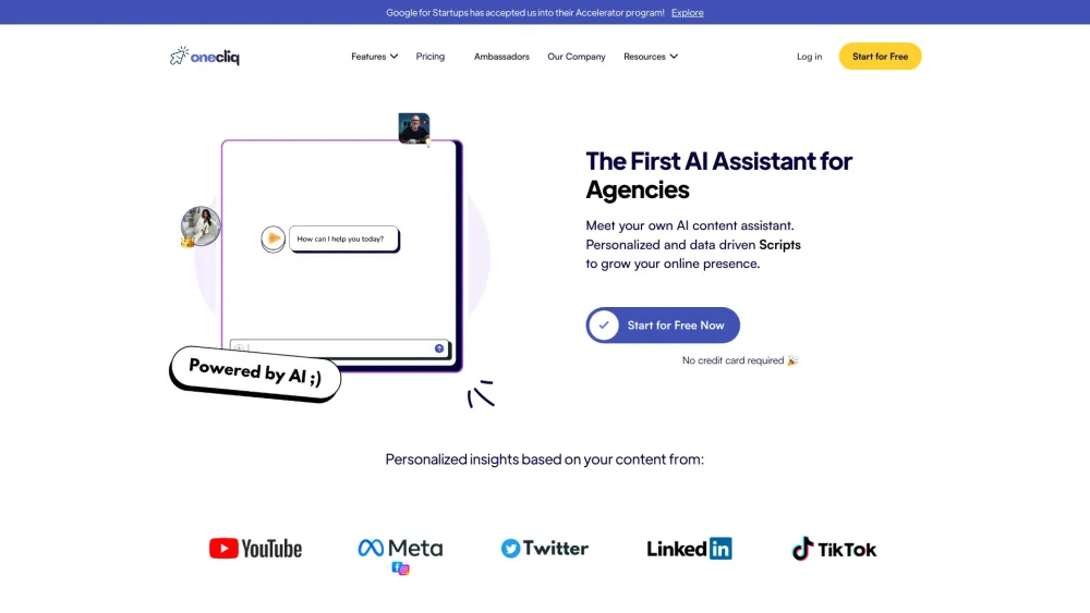 OneCliq: AI Tool for Video to Content, Analysis & SEO Blog Creation