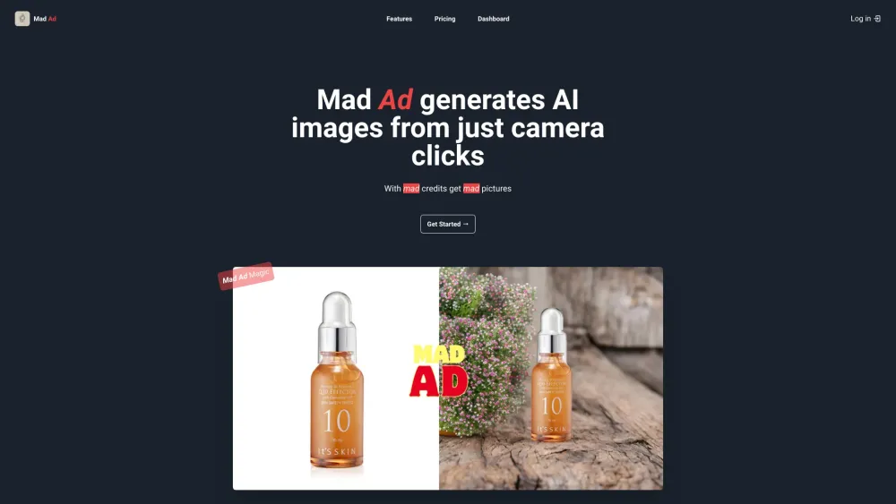 Mad Ad AI Tool: High-Quality Product Image Creation from Camera Clicks