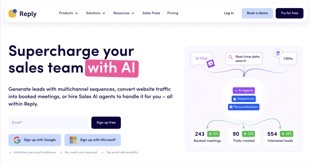 Reply.io: AI Sales Engagement, Cold Outreach, Lead Lists