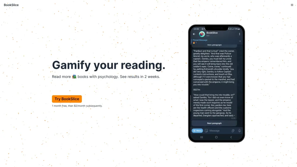 BookSlice: Fun, Efficient Reading App | Gamified Reader for Busy People