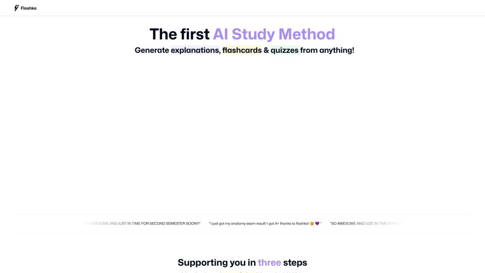 Flashka: AI Flashcard Generator for Faster and Efficient Learning