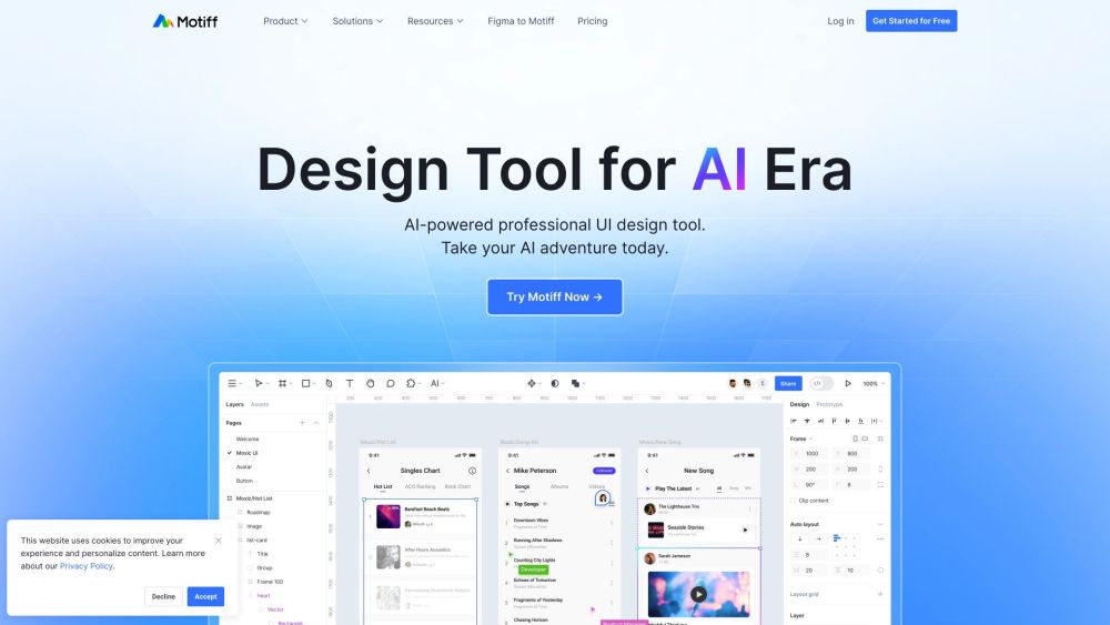 Motiff: AI Design Tool with Prototyping and Dev Mode Features