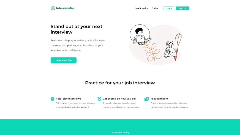 InterviewMe: AI Assistant for Job Interview Role-Plays and Feedback