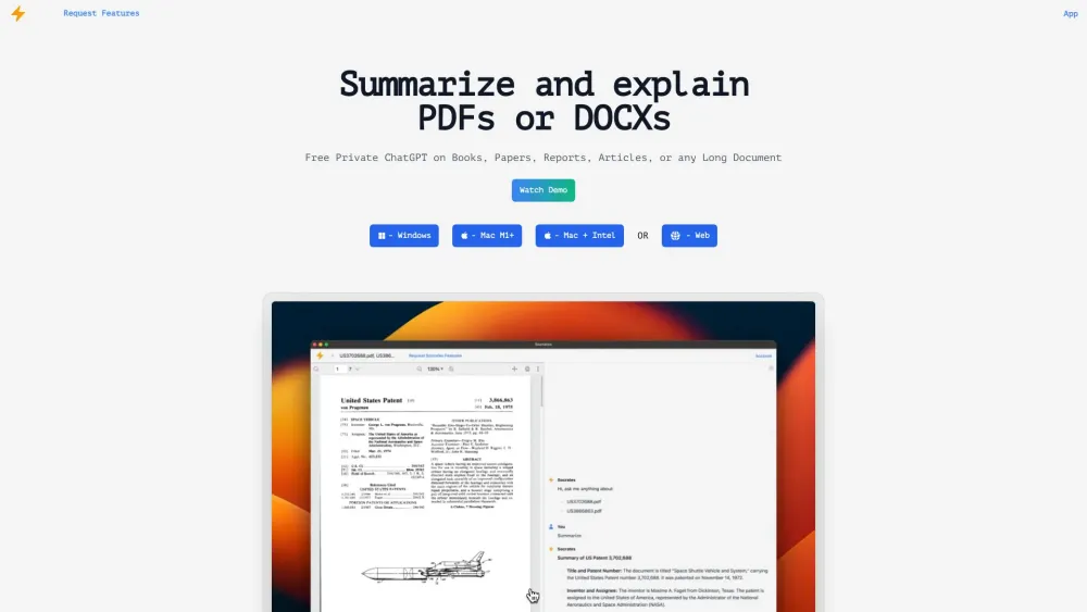 Socrates: AI Document Analysis, Secure Local Processing, Free Plan