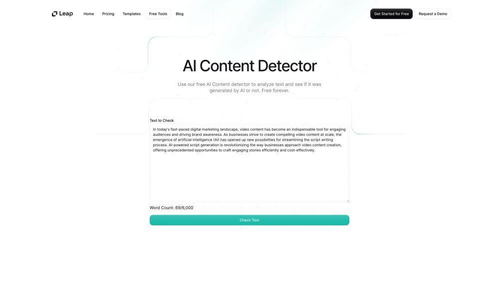 Free AI Content Detector: Analyze Text to Identify AI-Generated Content