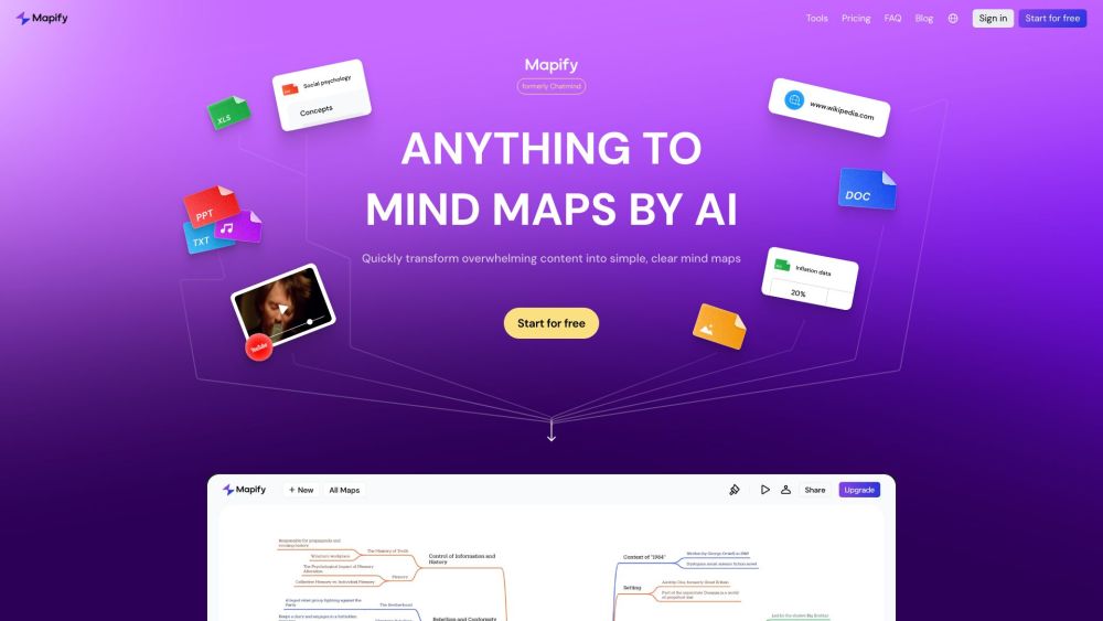 Mapify : Free AI Mind Mapping & Brainstorming Tool by Xmind Team