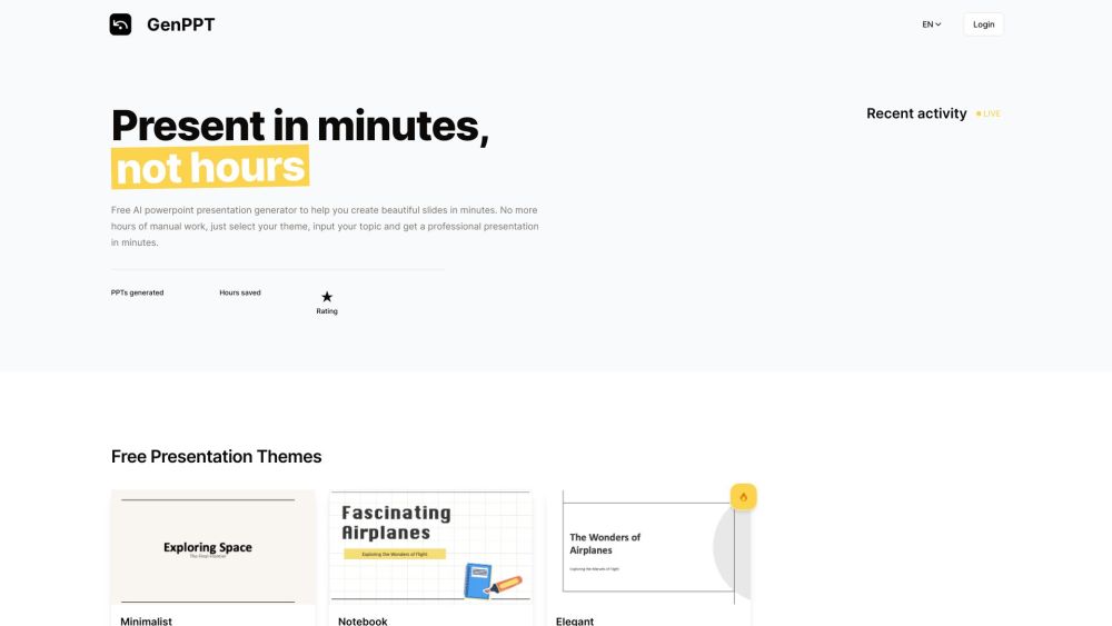 GenPPT: Free AI Generator for Quick & Beautiful Presentations