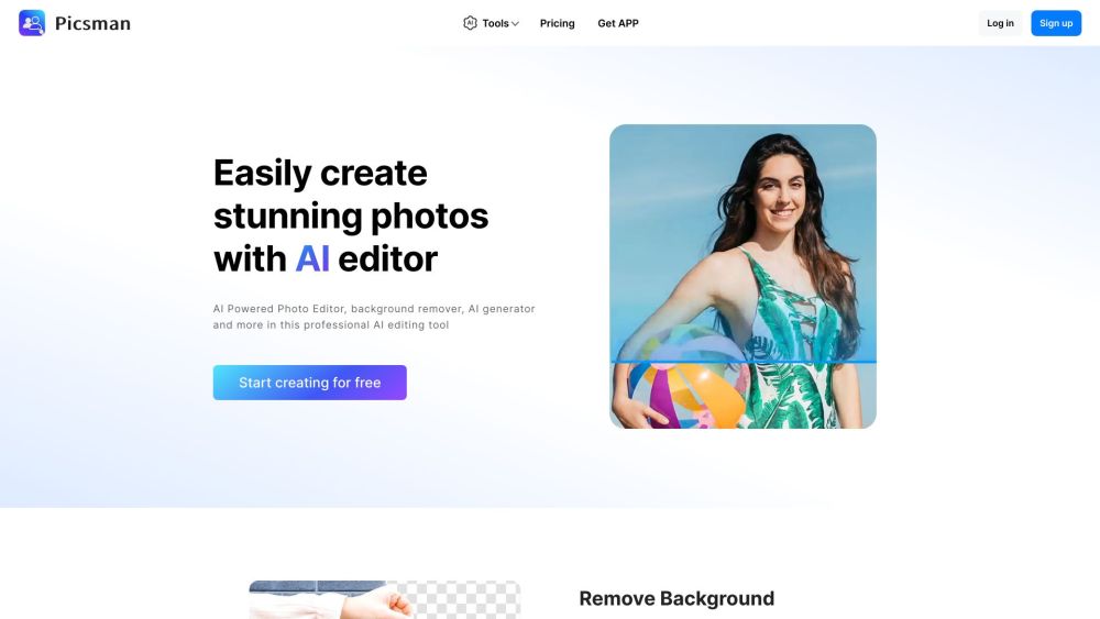 Picsman.ai: AI Photo Editor, Background Removal, Batch Editing