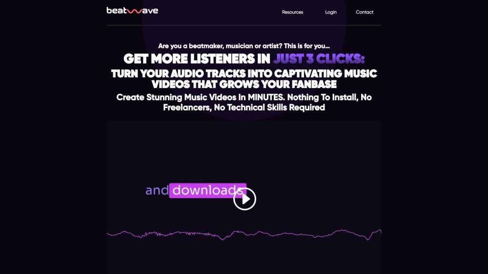 Beatwave: Create Music Visualizers, Turn Tracks into Videos Easily