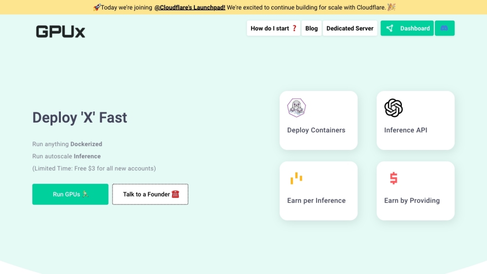 GPUX: Efficient AI & ML with Serverless Inference, StableDiffusionXL