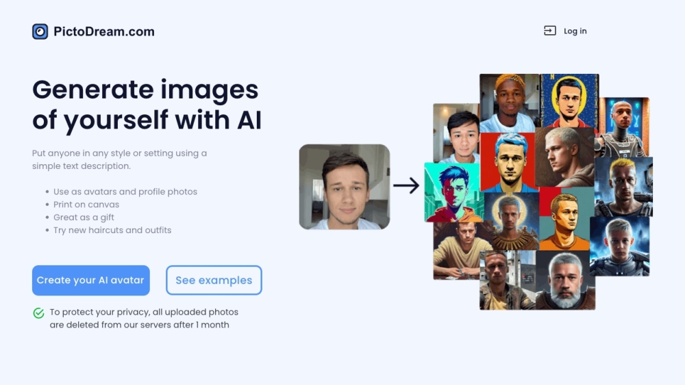 PictoDream.com : AI-Driven Custom Images from Text Descriptions