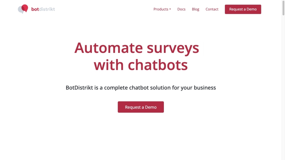 BotDistrikt: UX Chatbot Builder, Data Insights, Lead Qualification