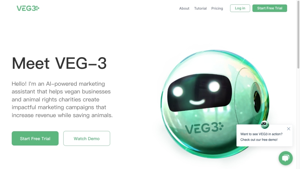 VEG3: AI Tool for Vegan Business & Animal Rights Marketing