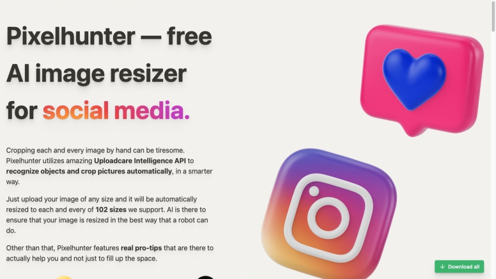 Pixelhunter: AI Image Resizer for Perfect Social Media Display