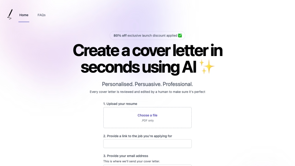 AI Cover Letter Generator: Fast, Tailored, Professional Cover Letters