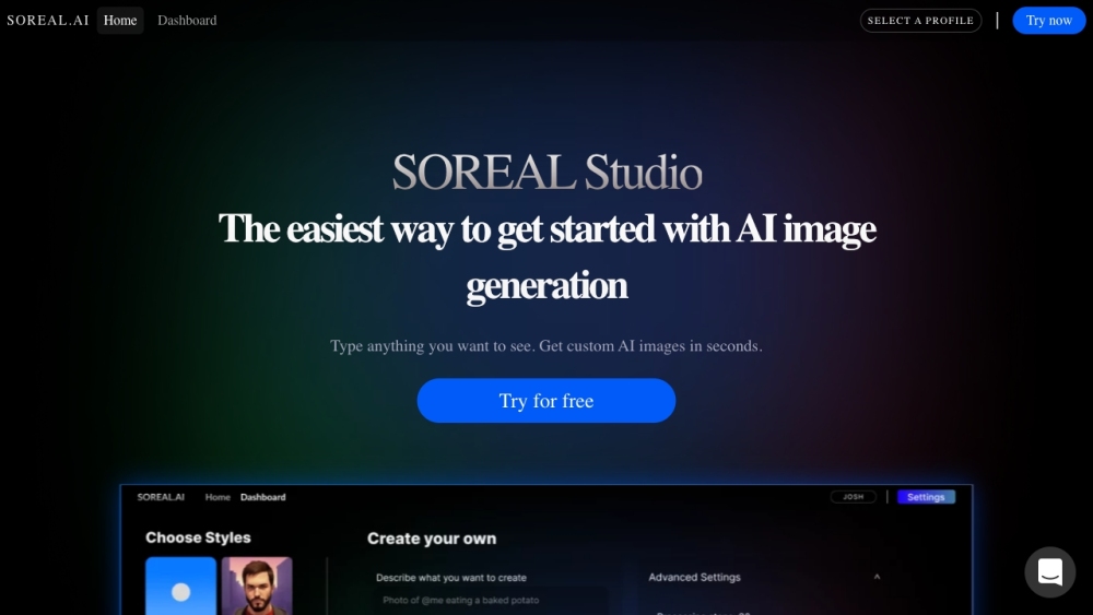 SOREAL.AI: Cloud AI Image Generation & Dreambooth Studio Features