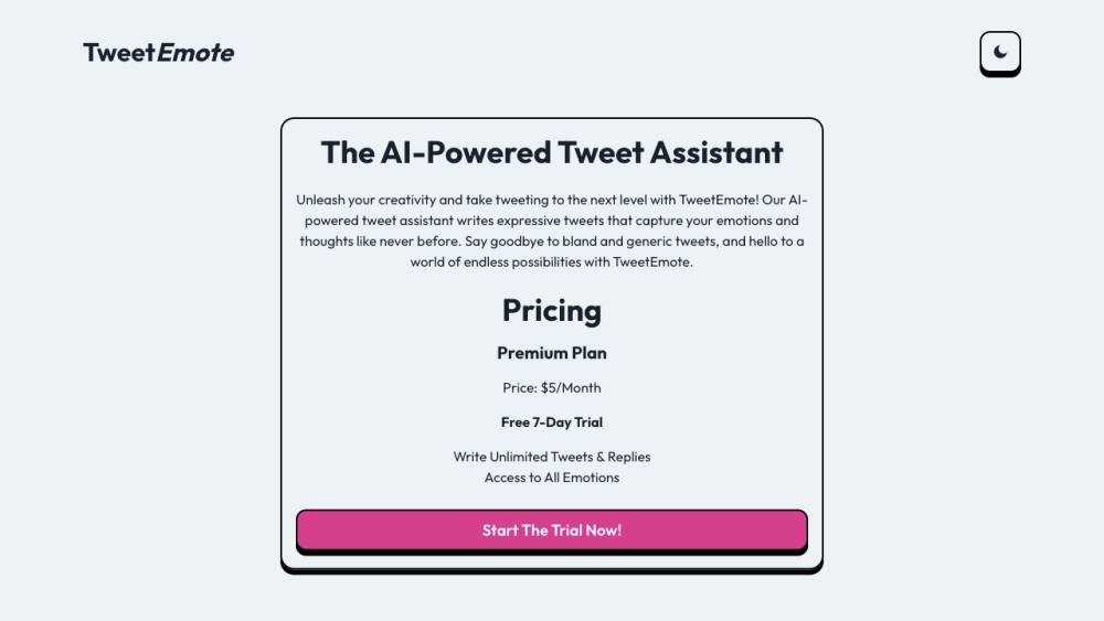 TweetEmote: AI-Powered Assistant for Expressive, Impactful Tweets