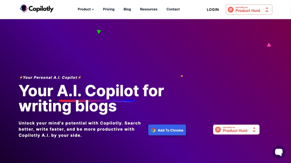 Copilotly: AI Copilot for Enhanced Productivity & Faster Writing