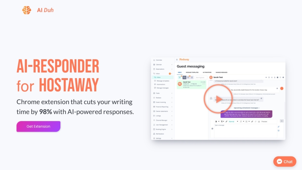 AI-Responder for HostAway: AI-Powered, Time-Saving Chrome Extension