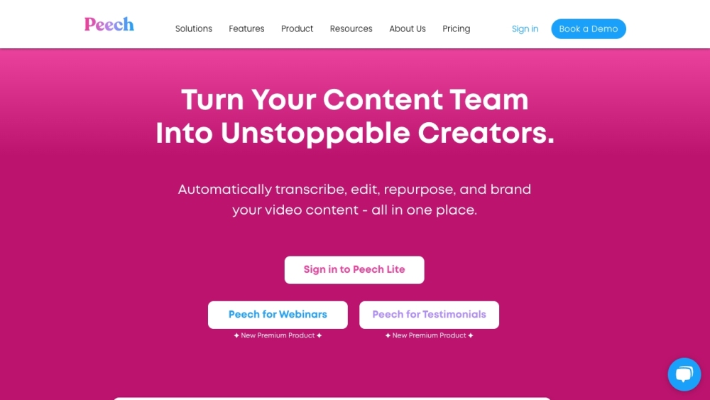 Peech: AI Video Platform for Marketers - Streamline & Optimize Content