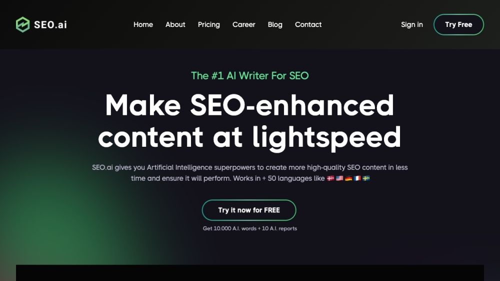 SEO.ai: AI-Powered SEO Writing, Keyword Research & Multilingual Support