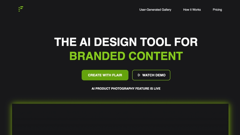 Flair: AI Design Tool for Custom Branded Content and Photography