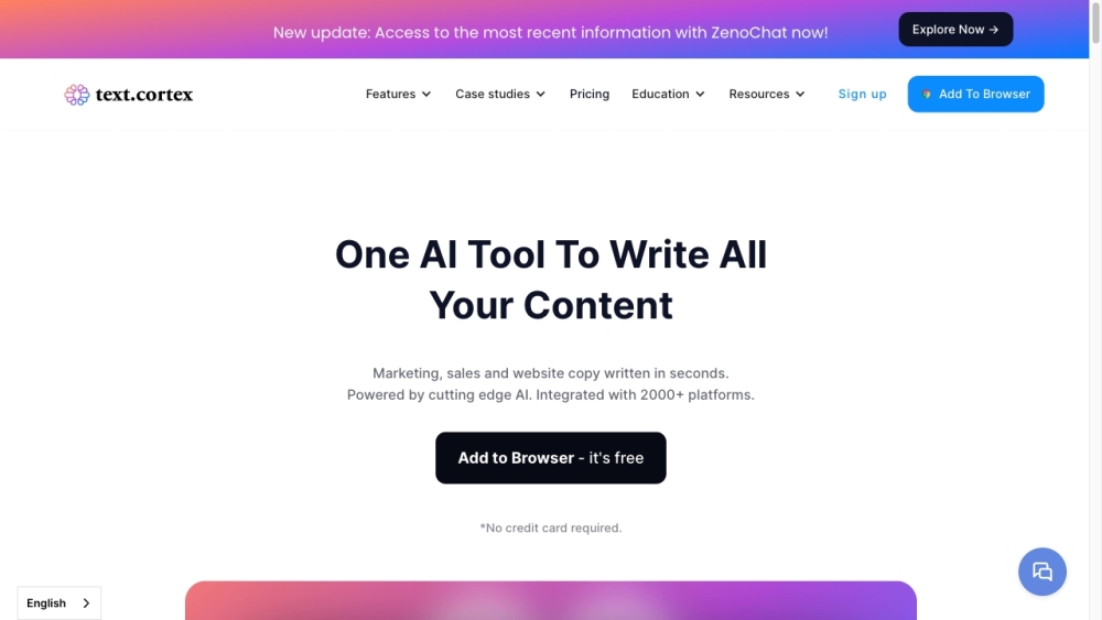 TextCortex: Customizable AI for Advanced Writing & Research Needs