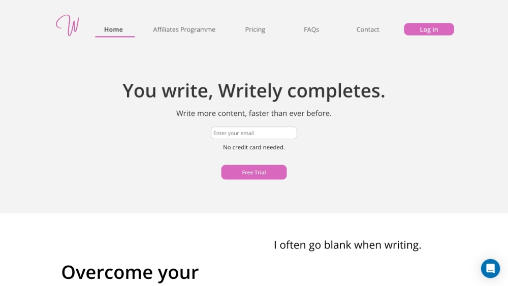 Writely: AI Assistant to Enhance Skills & Beat Writer's Block