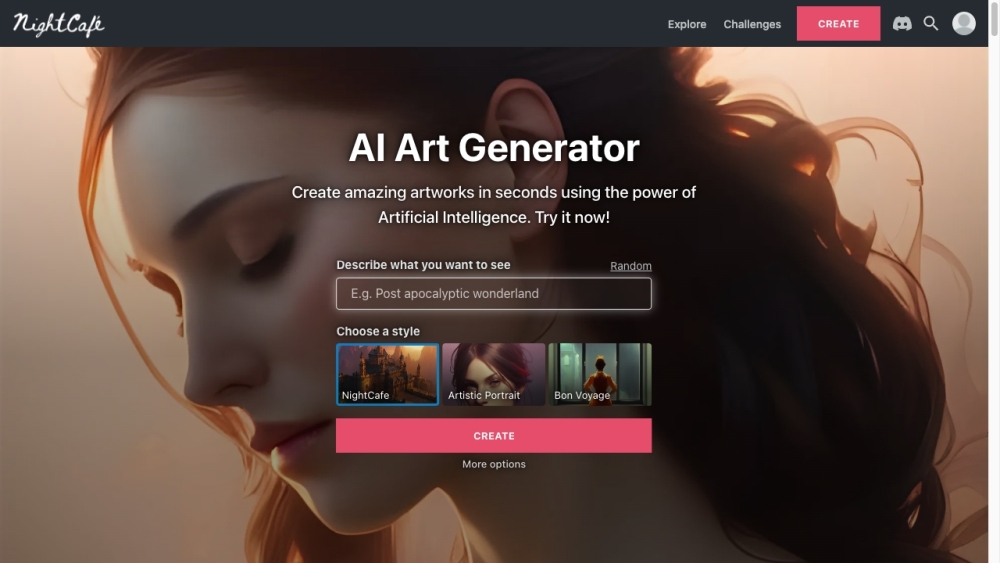 NightCafe Creator: AI Art Generator & Community Platform for Creators