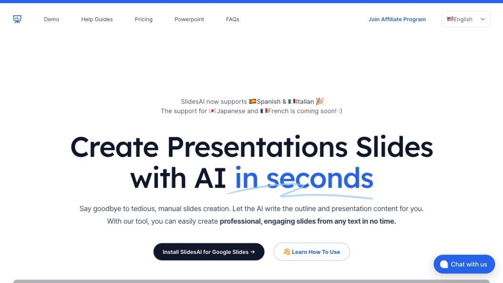 SlidesAI: AI Text To Presentation Slide Creation & Summarization Tool