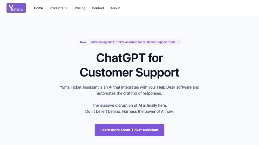 Yuma Ticket Assistant: AI Help Desk, Boost Efficiency & Support Quality