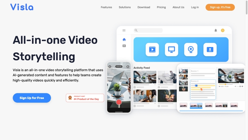 Visla: AI-Powered Video Storytelling, Easy Record & Edit for Teams