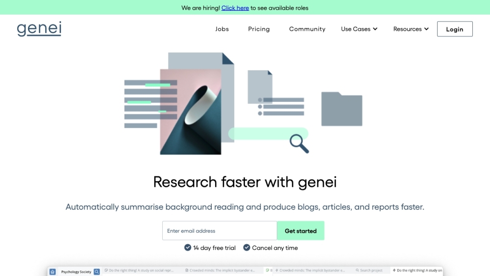 Genei: AI-Powered Summarization & Research Tool for Articles