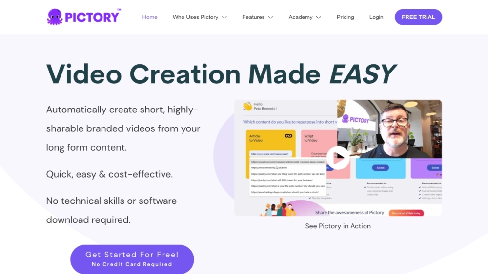 Pictory: AI-powered Online Video Creation, Editing with No Technical Skills