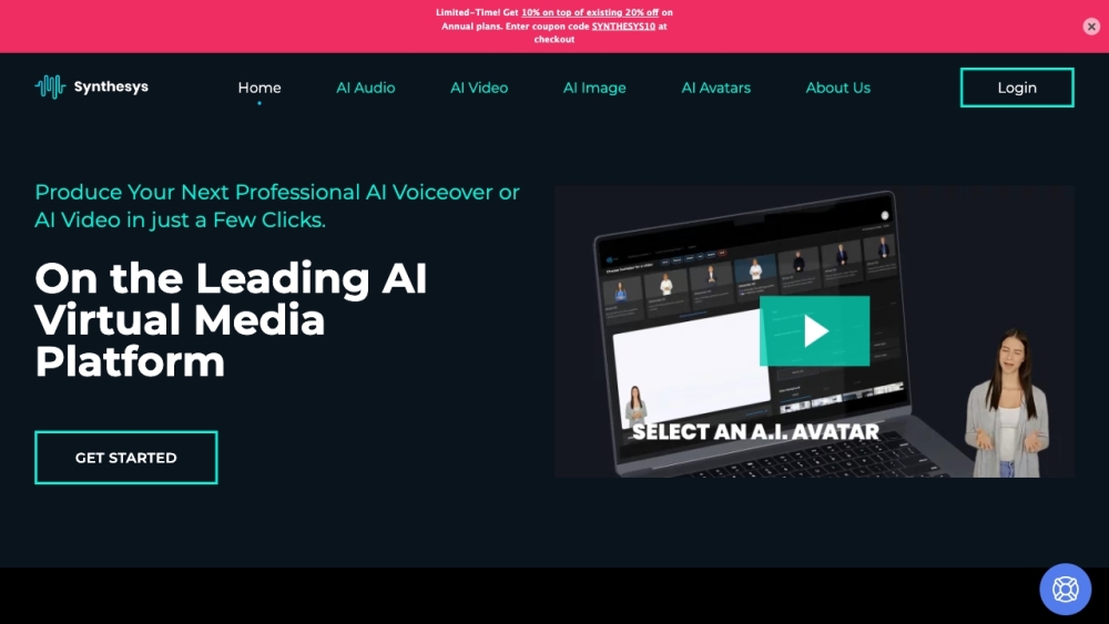 Synthesys.io: AI-Powered Voice, Video, and Image Generators