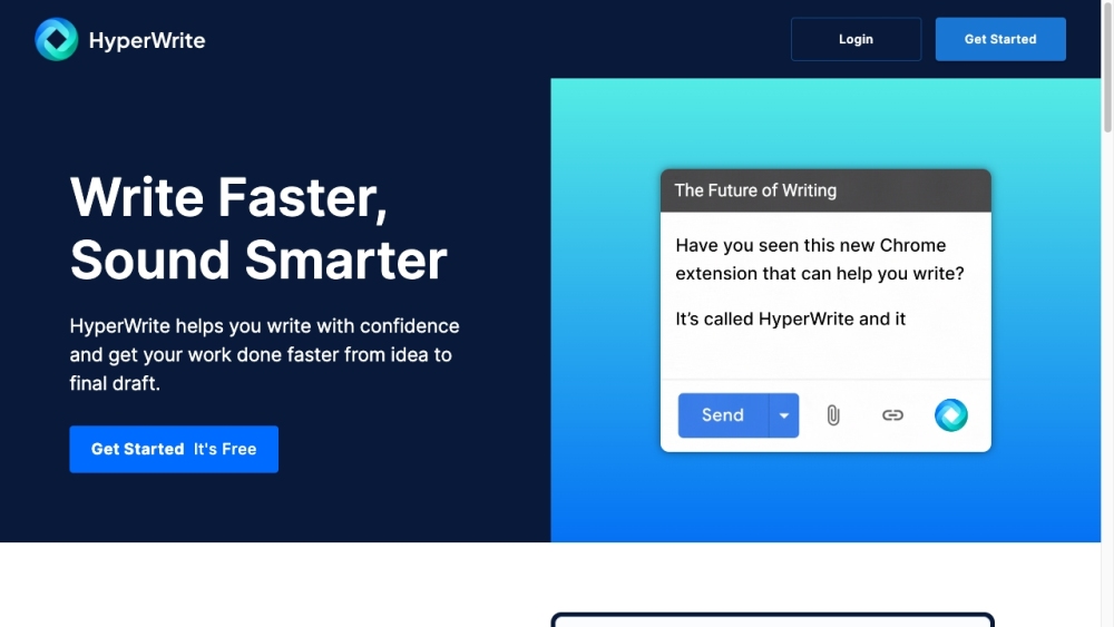 HyperWrite: AI Writing Assistant for Smarter, Faster, Easier Writing