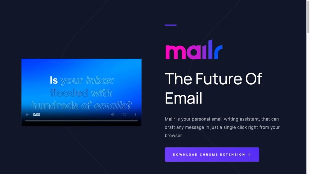 Mailr - AI Email Assistant: Quick, Easy Emailing & Chrome Extension